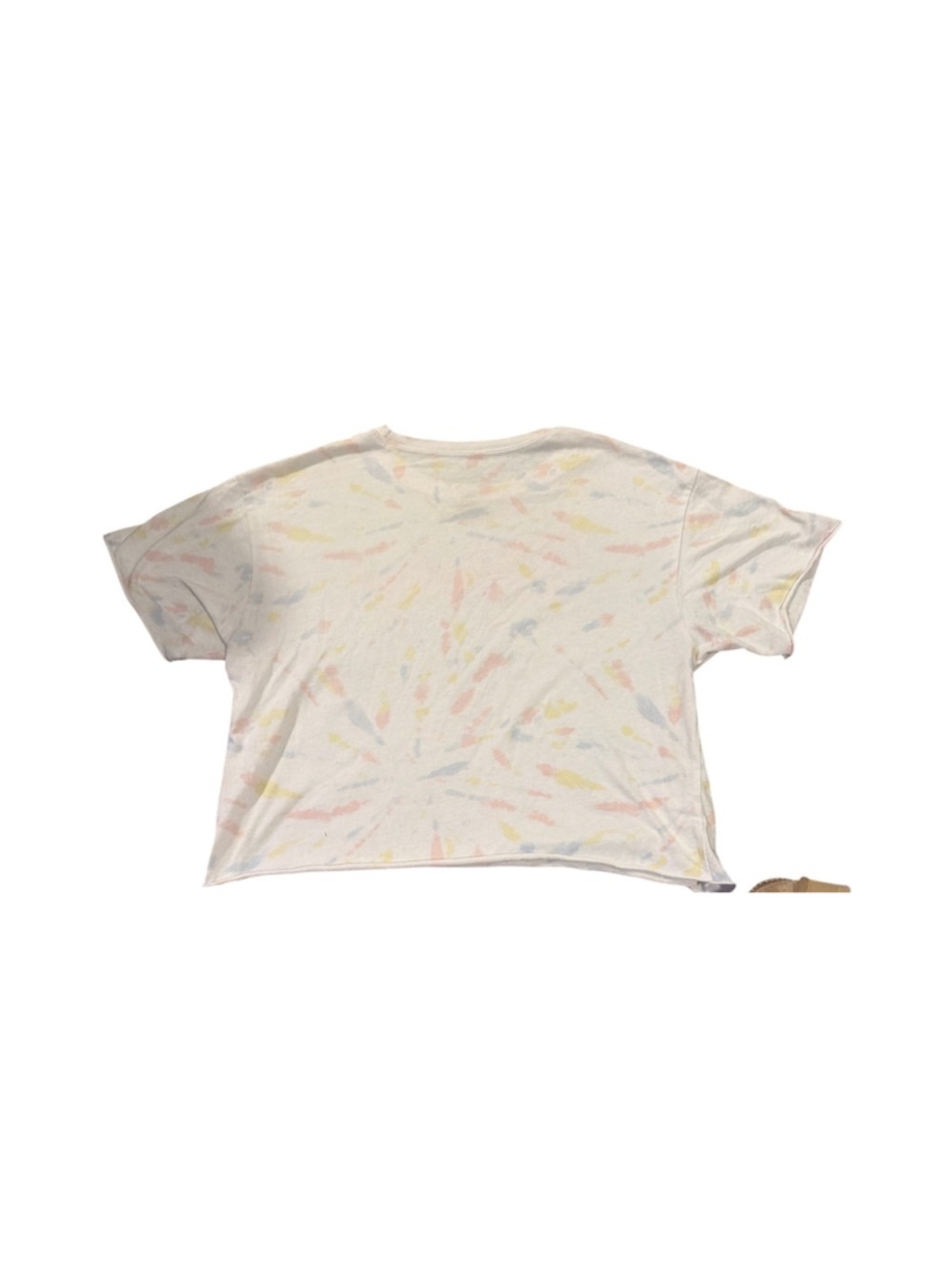 Disney Pastel Pastel Tie Dye Crop T-Shirt Large - Picture 4 of 4